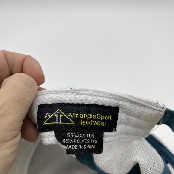 Triangle Sport Headwear Yellowstone Teal Blue Tan Baseball Cap Embroidered Logo - Picture 7 of 7